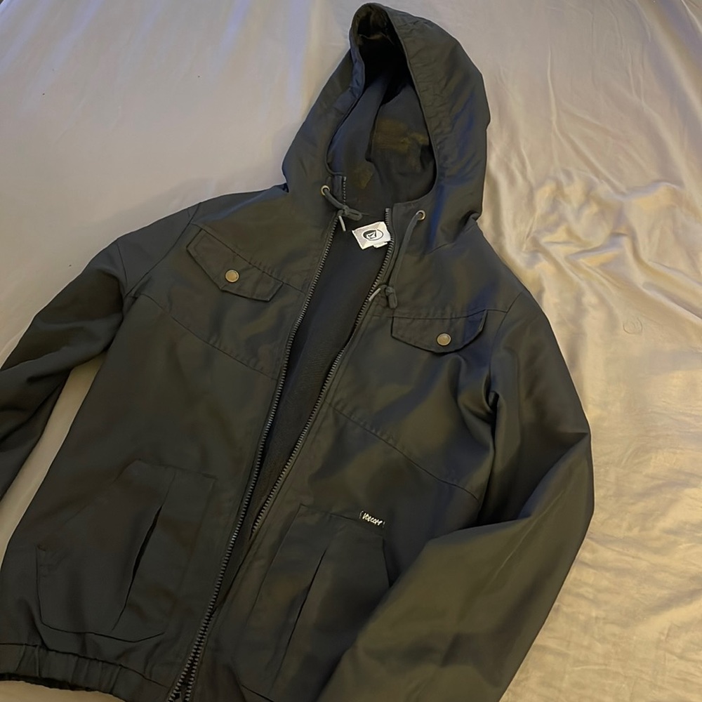 Volcom full zip windbreaker jacket